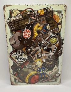 Fallout Metal Sign, gaming, tv series, 30cm x 20cm, rare, great gift - Picture 1 of 2