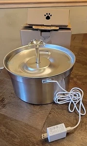 Dog/cat Drinking Fountain Stainless Steel 4 litres By Realcool S5 - Picture 1 of 10