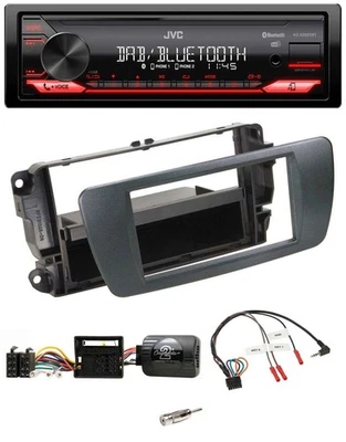 JVC Bluetooth USB DAB Lenkrad Autoradio für Seat Ibiza azabacheschwarz - Bild 1 von 4