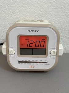 Sony Dream Machine Liv Dual Alarm Clock-AM/FM Radio ICF-C180LIV3-NEW - Picture 1 of 7