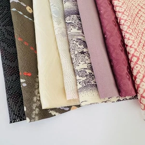 Bundle #167 Frost Borsa tessuto seta vintage scarti tessuto kimono giapponese - Foto 1 di 5