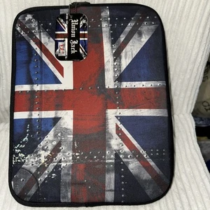 Union Jack Neoprene type fabric zippered protector for laptop or tablet. - Picture 1 of 6