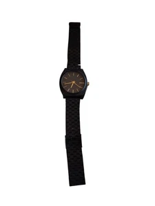 Nixon The Time Teller Schwarz Metall Edelstahl Uhr - Bild 1 von 8