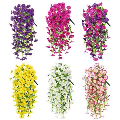 Artificial Flowers Fake Plants Plastic UV Resistant Home In/Outdoor Garden Decor - Image 1 of 4