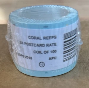 STAMPS 5367-70 Coral Reefs (Postcard coil of 100) MNH 2019-US Stamps - Picture 1 of 2