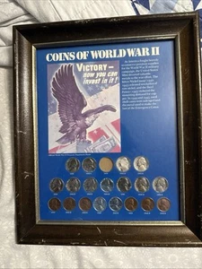 Coins of World War II 1942 -1945 missing 1943 silver nickel - Picture 1 of 4