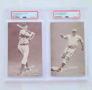 1939 Joe DiMaggio PSA 3 ➕️ 1947 Jackie Robinson PSA 1.5 | Exponate| 2 Card Lot🔥 - Bild 1 von 2