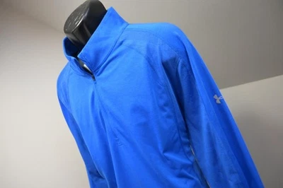 Chaqueta Under Armour Run 1/4 Cremallera Ajustada HeatGear Atlética Azul Para Hombres Talla 3XL Foto 1 de 4