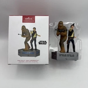 Hallmark 2022 Han Solo and Chewbacca Storyteller Ornament Star Wars: A New Hope - Picture 1 of 17