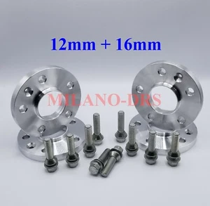 KIT 4 DISTANZIALI RUOTA 12+16mm LAMBORGHINI URUS + BULLONI CON RONDELLA - Imagen 1 de 2