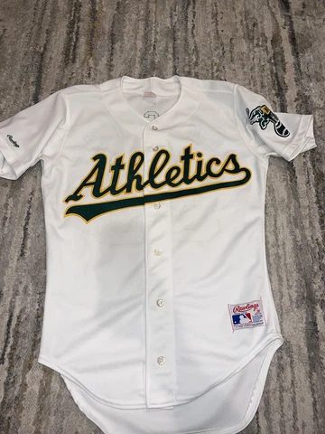 Vintage Oakland A's Athletics Jose Canseco Baseball Jersey Rawlings 38 Authentic Cover
