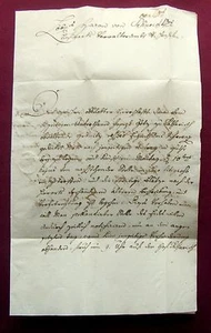 1786 LAABER Freiherr FRANZ von BRENTANO - Brief mit eigh. U. - Bild 1 von 4