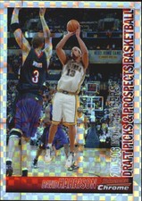 2005-06 Bowman Chrome X-Fractors Pacers Basketball Card #22 David Harrison /150
