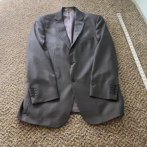 Pronto Uomo Signature Men’s Blazer 42L Gray Tollegno 100 100% Wool Sports Coat - Picture 1 of 8