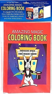 TOLLES MALBUCH DER MAGIE 8" x 5" Clown Kind leicht Anfänger Magier Farben - Bild 1 von 3