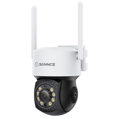SANNCE 5MP 3K WLAN Überwachungskamera 2-Wege-Audio Pan&Tilt Cam Farbnachtsicht - Bild 1 von 4