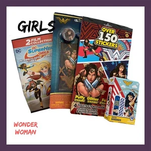  NWT Girls DC Wonder Woman 4pc Gift Set - Picture 1 of 7
