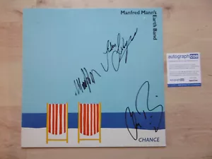 Manfred Mann´s Earth Band Autogramme signed LP-Cover "Chance" Vinyl ACOA - Picture 1 of 3