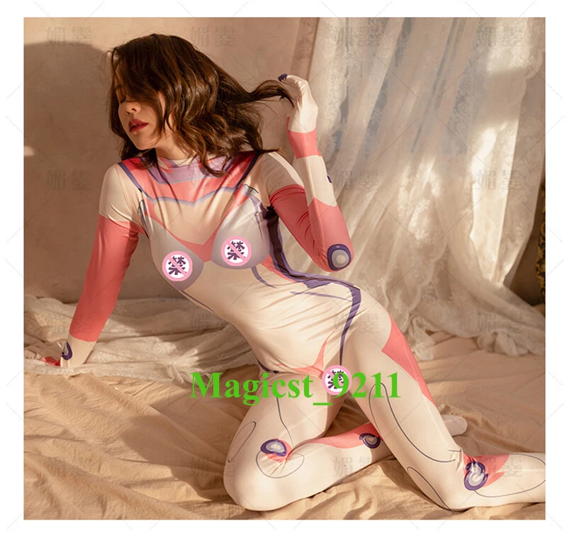 D.Va Mono DVA Entrepierna Abierta Body Disfraz Medias Adulto Uniforme NUEVO Foto 1 de 4