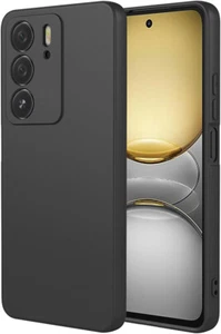 Funda para Realme 14X (5G) Carcasa Gel TPU Silicona Negro + Protector - Imagen 1 de 7