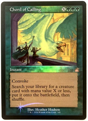 MTG Chord of Calling RETRO FRAME FOIL Ravnica Remastered 345​​ NM - Image 1 of 4