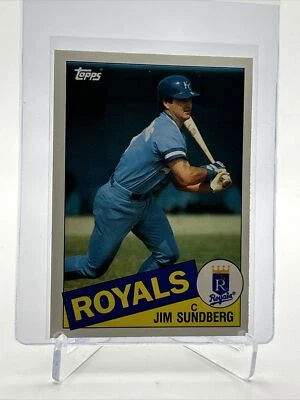 Tarjeta de béisbol 1985 Topps intercambiada Jim Sundberg #114T casi nueva-como nueva envío gratuito Foto 1 de 3