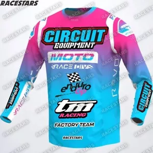TM Racing Moto Motocross Long Sleeve Dirt Bike Enduro Racing Off-Road MTB Shirts - Picture 1 of 17