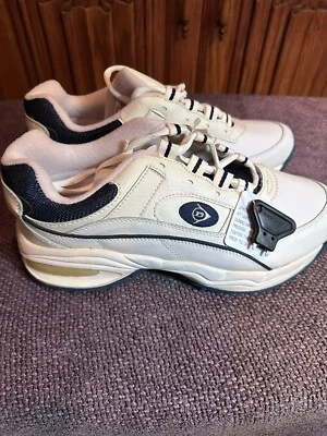 ZAPATOS DE GOLF DUNLOP VINTAGE CUERO BLANCO TALLA 11 CON SISTEMA DE ESPIGAS HELICOIDALES Foto 1 de 4