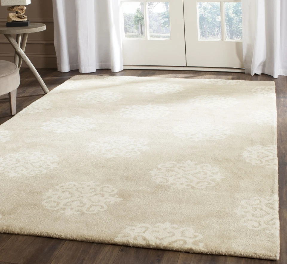 Safavieh SOH724-6 Soho 6' ' Wool Hand Tufted Transitional Area - Ivory
