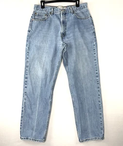 Vintage Levi's 550 Relaxed Fit Blau Denim Jeans Herren Größe 36x32 Distressed - Bild 1 von 17