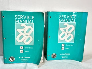 GM Service Manual 2000 Pontiac Grand Am Oldsmobile Alero Bd 1-2 - Bild 1 von 11