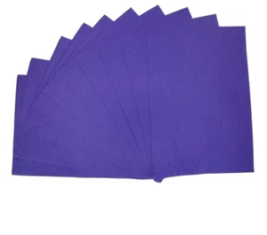Hojas de fieltro A4 tela manualidades paquetes artes y manualidades acrílico púrpura - Imagen 1 de 1