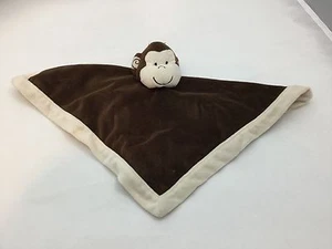 Tiddliwinks Monkey Baby Security Blanket Infant Brown Cream Blankie  Plush 13" - Picture 1 of 3