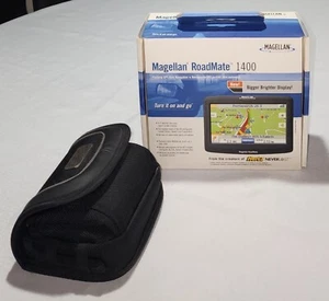 Vintage 2008 Magellan's RoadMate 1400 portable navigator with case in box - Picture 1 of 14