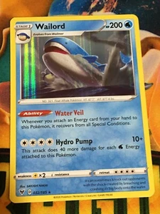 D76 POKEMON TCG VIVID VOLTAGE WAILORD #032 HOLO NM RARE - Picture 1 of 12
