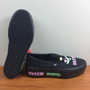 VANS Classic Slip On Stackform Shoe Canvas Black Low Top VN0A7Q5R1OJ Men's 9.5 - Picture 1 of 12