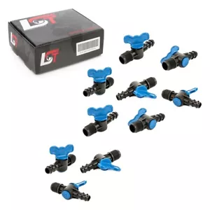 10x Raccordo rubinetto di intercettazione sistema irrigazione raccordo tubo Ø 16x1/2 mm - Foto 1 di 7