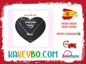 Colgante de acero inoxidable OLI IN LOVE DORADO NOMBRE ELENA envio 24 H 🚚💨 - Imagen 1 de 1
