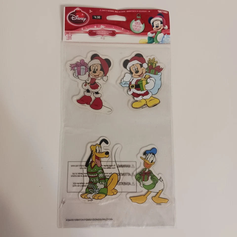 Gemmy Disney Star Wars Christmas Window Cling Darth Vader Yoda C-3po R2d2