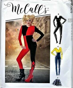 Cat Woman Harley Quinn Jumpsuit Skirt MCCall's Sewing Pattern R10670 Sz. 12-20 - Picture 1 of 3