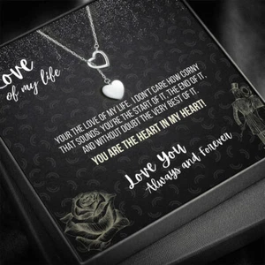 Gift for wife, fiance, girlfriend for Valentines Day. 925 Sterling Silver hearts - Picture 1 of 6