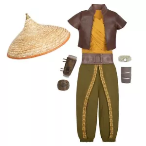 Vestito Disney Raya and the Last Dragon set da 5 pezzi con costume cappello ragazze 5/6 7/8 - Foto 1 di 9