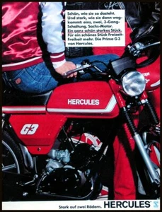 Hercules Prima G 3 Werbung 1980 - Bild 1 von 1