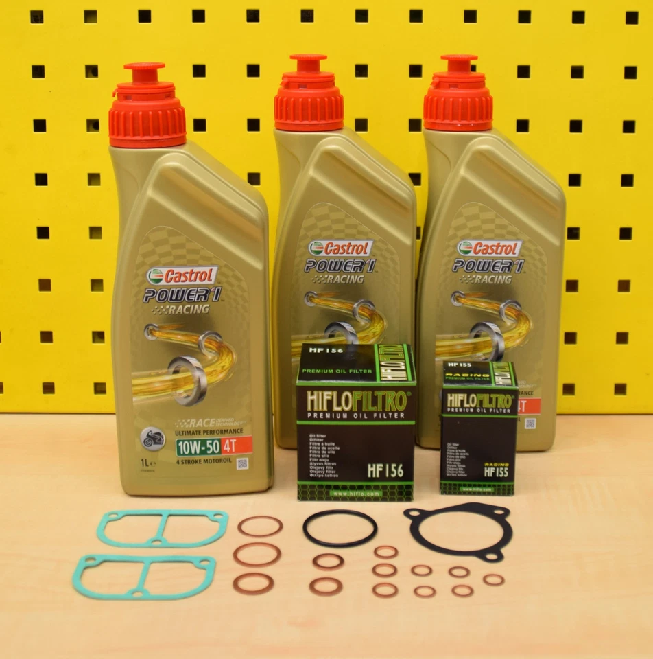 Oelwechselset Huile Castrol Power1 10w50 Pour : KTM LC4 400 620 625 640 660 - Photo 1/1