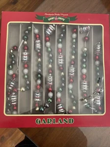 Shiny Brite Garland Glass Christmas Decor Tree New - Picture 1 of 7
