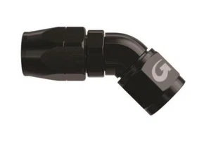 Goodridge 200 Series Fast Flow Forged Fitting AN08 AN -8 45 Degree in Black - Picture 1 of 1