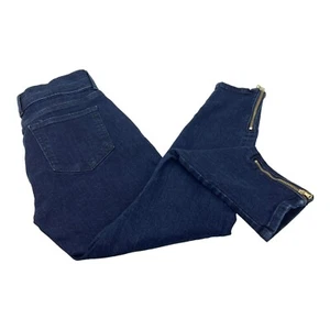 Loft Jeans Damen Größe 8 Stretch dünne Reißverschluss Beine dunkelblau 30X25 - Bild 1 von 9