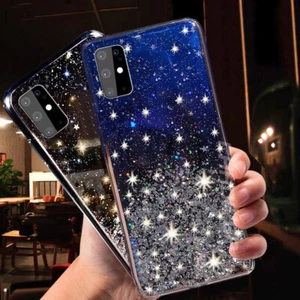 For Samsung S24 S23 Ultra S21 S20 FE S22 A53 Shockproof Glitter Soft Case Cover - Picture 1 of 15