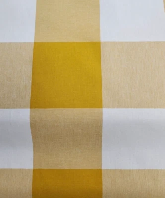 Tela escocesa a cuadros blanca mostaza vara de oro P Kaufmann Call Me por yarda Foto 1 de 3