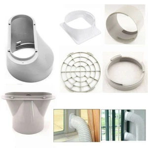 Portable Air Conditioner Window Exhaust Duct Interface Pipe Interface Connector - Bild 1 von 19